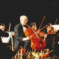 with Mstislav Rostropovich